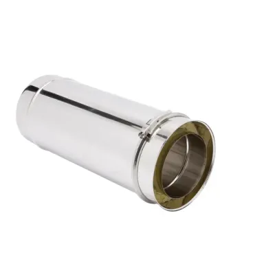 TUBO CHIMENEA DOBLE PARED 150MM 0,5M INOX AISI 316L/304 4014488 ROS