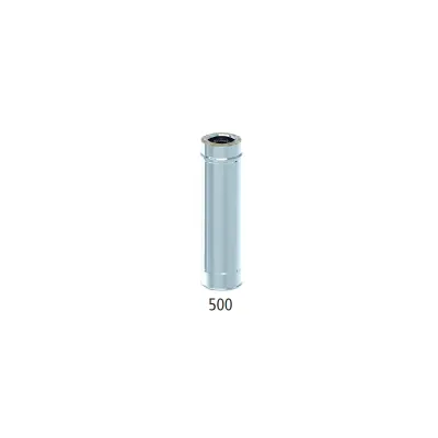 TUBO CHIMENEA DOBLE PARED 200MM 0,5M INOX AISI 316L/304 4014489 ROS