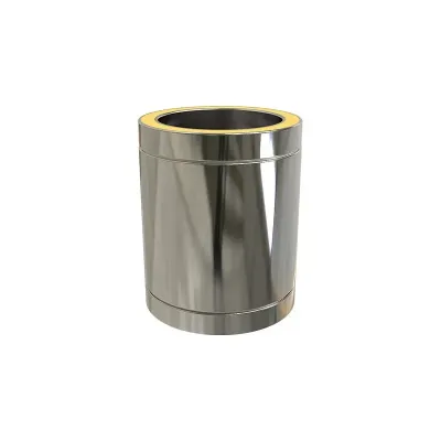 TUBO CHIMENEA DOBLE PARED 80MM 0,25M INOX 316L/304 4013602 ROS