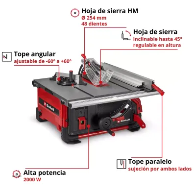 MESA DE CORTE TE-TS 10 T 4340431 EINHELL