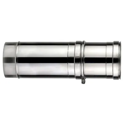 TUBO CHIMENEA EXTENSIBLE DP 80MM 335-565MM INOX 316L-304 4700650 ROS