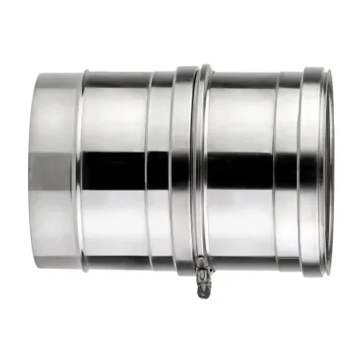 TUBO CHIMENEA EXTENSIBLE DP 80MM 200-300MM INOX 316L-304 4700660 ROS