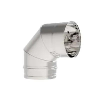 CODO SIMPLE PARED 180MM / 87 INOX AISI 304 2700243 ROS