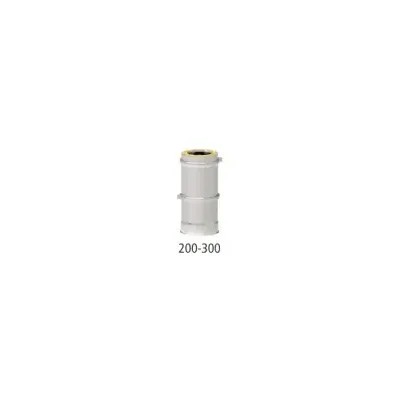 TUBO CHIMENEA EXTENSIBLE DP 200MM/200-300MM INOX 316L-304 4014497 ROS