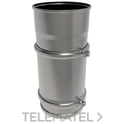 TUBO CHIMENEA EXTENSIBLE DP 180MM/355-550MM INOX AISI 304/304 2700220 ROS