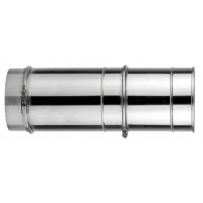 TUBO CHIMENEA EXTENSIBLE DP 80MM 335-565MM INOX AISI 304/304 2700622 ROS