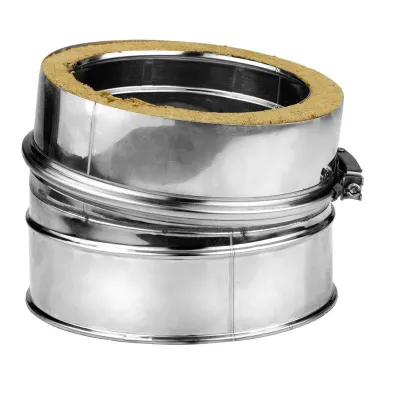 CODO DOBLE PARED 80MM/15 GR INOX AISI 316L/304 4016570 ROS