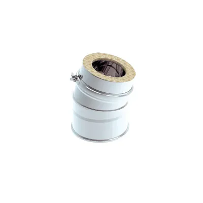 CODO DOBLE PARED 150MM/15 GR INOX AISI 316L/304 4016574 ROS