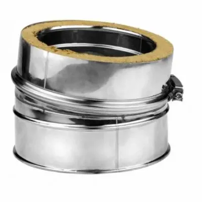 CODO DOBLE PARED 250MM/15 GR INOX AISI 316L/304 4016577 ROS