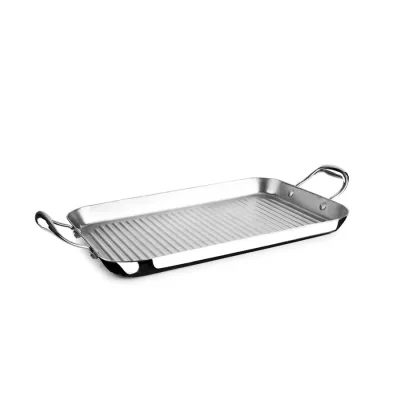 GRILL PLANCHA ONDULADA TRIPLY NATURAL 654338/38X25MM INOX IBILI