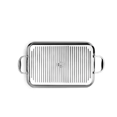 GRILL PLANCHA ONDULADA TRIPLY NATURAL 654338/38X25MM INOX IBILI