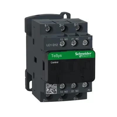 CONTACTOR LC1D12V7 12A/5.5KW/380V 50/60HZ SCHNEIDER