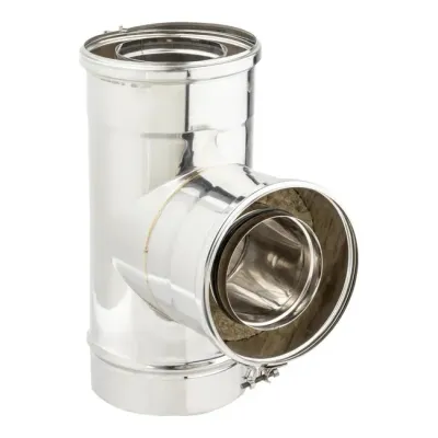 TE DOBLE PARED 200MM/93 GR INOX AISI 316/304 4021763 ROS 