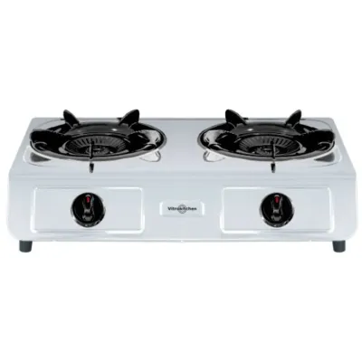 COCINA GAS 2 FUEGOS 3KB-275IB INOX VALVULA SEGURIDAD VITROKITCHEN