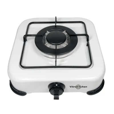 HORNILLO GAS BUTANO 1 FUEGO TRIPLE CORONA 3NW-152BB BLANCO VITROKITCHEN