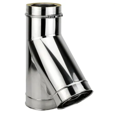 TE DOBLE PARED 180MM/135 GR INOX AISI 316L/304 4021790 ROS  