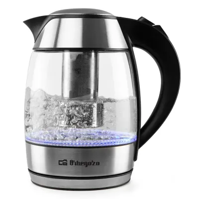 CALIENTA LIQUIDOS KT 6040/17524/1,8L 2200W CRISTAL INOX ORBEGOZO