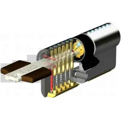 CILINDRO SEGURIDAD TK100 V2/30X30 E15 NME NIQUEL TESA