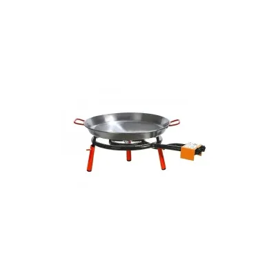 SET VALENCIA PAELLERO MOD.400 + PAELLA  DE 46CM+ JUEGO 3 PATAS SOBREMESA 10
