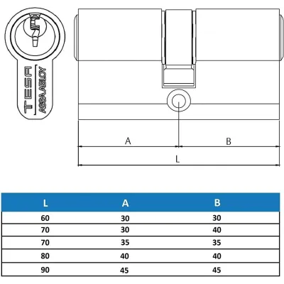 CILINDRO TE-5 2200 35x35 R13.2 LEVA CORTA LATON TESA