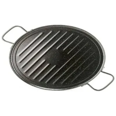 SET ALBUFERA PAELLERO MOD.300+PLANCHA GRILL ESMALTADA 36CM +JUEGO 3 PATAS 1