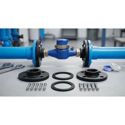 JUEGO CONTRABRIDAS 50MM 2" PARA CONTADORES DE AGUA B050 ZENNER