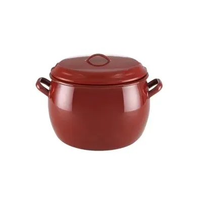 OLLA ABOMBADA CON TAPA ESMALTADA C.21L 32CM 28132 GARCIMA