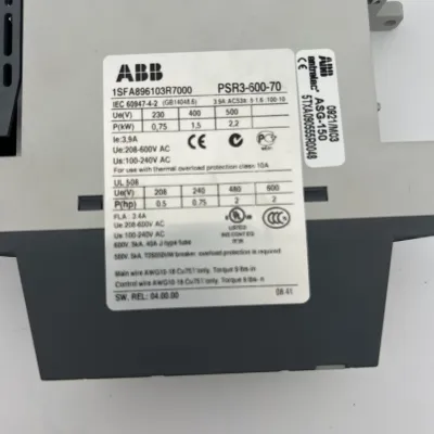 ARRANCADOR PSR9-600-70 1.5KW/3.6AMP/400V ASG-150 ABB ENTRELEC