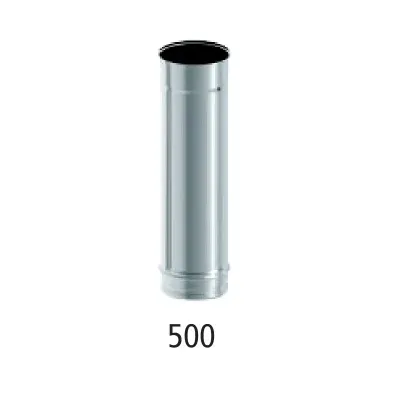 TUBO CHIMENEA SIMPLE PARED 200M X 0.5M INOX AISI 304 2700307 ROS