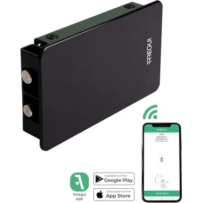 CERRADURA INVISIBLE KAMO CI20NRC CONTROL MOVIL+2 MANDO NEGRO ARREGUI