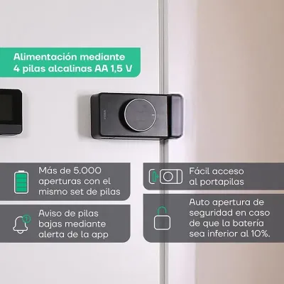 CERRADURA INVISIBLE CI40N SPIN-UP NEGRO ARREGUI