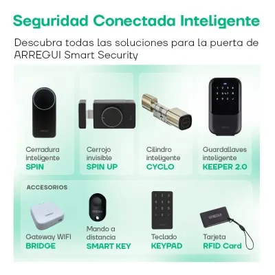 CILINDRO ELECTRONICO SSA200P APERTURA APP/RFID PLATA ARREGUI