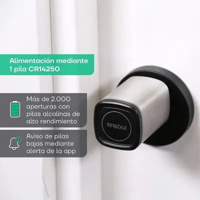 CILINDRO ELECTRONICO SSA200P APERTURA APP/RFID PLATA ARREGUI