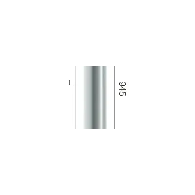 TUBO CHIMENEA SIMPLE PARED 80MM X 1M INOX AISI 316L 4600000 ROS