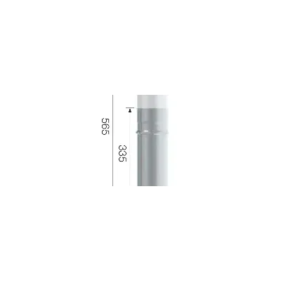 TUBO EXTENSIBLE SIMPLE PARED 80MM X 335-565MM INOX AISI 316L 4010847 ROS
