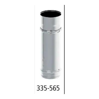 TUBO EXTENSIBLE SIMPLE PARED 150MM X 335-565MM INOS AISI 304L 4014982 ROS