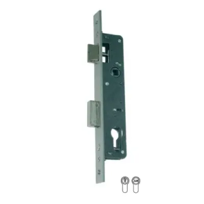 CERRADURA EMB.PALANCA+RESB.741140282S E28 S/CIL.INOX ISEO