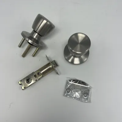 JUEGO POMO ED3633 LLAVE+LLAVE INOX BATON 