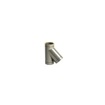 TE CHIMENEA SIMPLE PARED 200MM 135GR INOX AISI 316L 4022264 ROS 