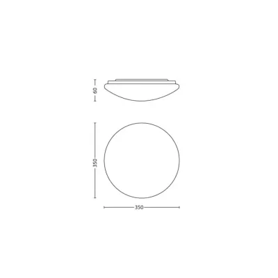 FOCO LED TWIRLY 27K CEILING 1X17W BLANCO PHILIPS