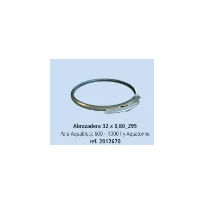 ABRAZADERA 32 X 0,80_295 AQUABLOCK Y AQUATONNE 600 - 1000LT 2012670 SCHUTZ