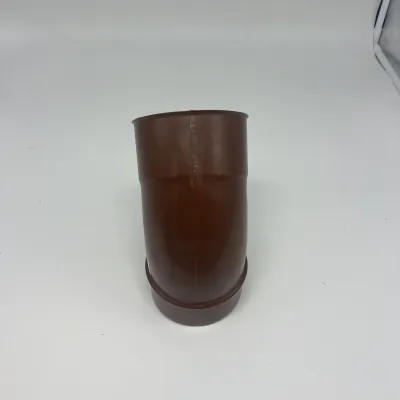 CURVA ALUMINIO INOXIDABLE MARRON DOBLE 90 GRADOS/80MM 606320 EDILKAMIN