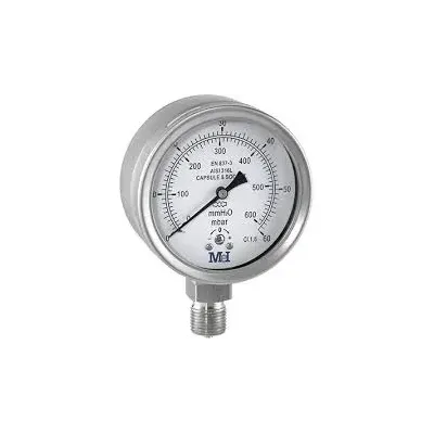 MANOMETRO MN9/A 0-60MBAR INOX MEI