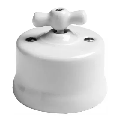 CONMUTADOR CRUCE PORCELANA LAZO BLANCO 30304170 GARBY FONTINI