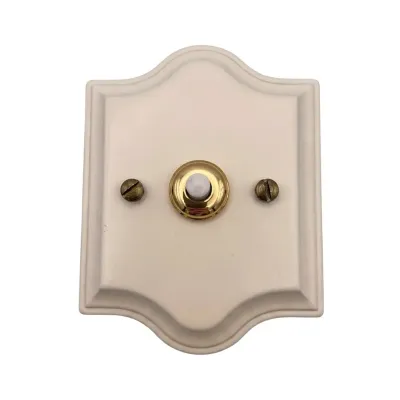 PULSADOR TIMBRE LACADO BLANCO 14013050 FONTINI