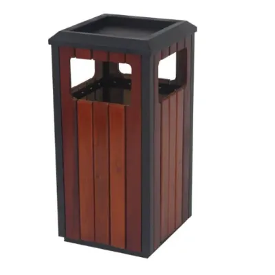 PAPELERA CENICERO CUADRADA MADERA PE503MAI0/25 L JAMI