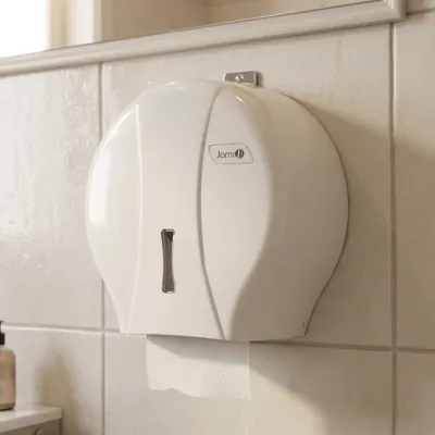 DISPENSADOR PAPEL HIQIÉNICO INDUSTRIAL DP180ABW0 ABS BLANCO JAMI