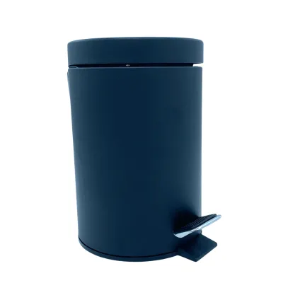 PAPELERA PEDAL BAÑO PP001ACN1/3LTS NEGRA JAMI
