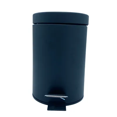 PAPELERA PEDAL BAÑO PP001ACN1/3LTS NEGRA JAMI