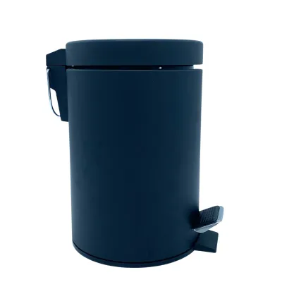 PAPELERA PEDAL BAÑO PP001ACN1/3LTS NEGRA JAMI